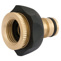 Draper 24646 - Draper 24646 - Brass and Rubber Tap Connector (1/2" - 3/4")