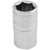 Draper Expert 16605 - Draper Expert 16605 - 1/2" Square Drive 6 Point Metric Socket (15mm)