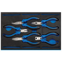 Draper Expert 63215 - Draper Expert 63215 - Precision Plier Set in 1/4 Drawer EVA Insert Tray (5 Piece)