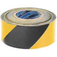 Draper 69009 - Draper 69009 - 500M x 75mm Black and Yellow Barrier Tape Roll