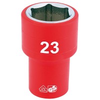 Draper Expert 31953 - Draper Expert 31953 - 1/2" Sq. Dr. Fully Insulated VDE Socket (23mm)