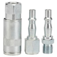 Draper 81295 - Draper 81295 - 1/4" BSP Air Line Coupling Set (3 Piece)