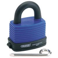 Draper 64175 - Draper 64175 - 48mm Resetable 4 Number Combination Laminated Steel Padlock