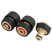 Draper 24529 - Draper 24529 - Brass and Rubber Hose Connector Set (3 Piece)