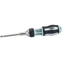 Draper Expert 83721 - Draper Expert 83721 - Soft Grip 7 in 1 Ratcheting Screwdriver and Bit Set