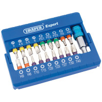 Draper 82402 - Draper 82402 - Coloured Screwdriver Bit Set (19 piece)