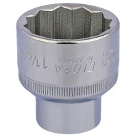 24517 - 1.1/4" 1/2" Square Drive Elora Bi-Hexagon Socket