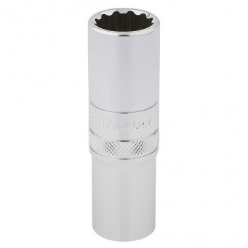 Draper Expert 33735 - 1/2" Square Drive Hi-Torq&#174; 12 Point Deep Socket (17mm)