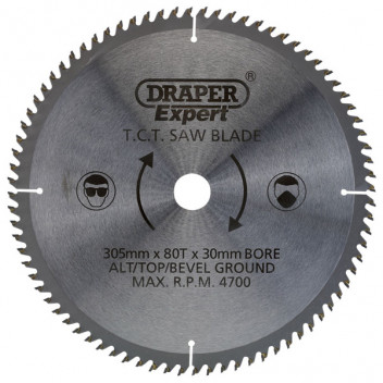 Draper Expert 38152 - Expert TCT Saw Blade 305X30mmx80T