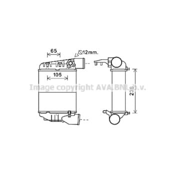 AVA AIA4369 - Intercooler