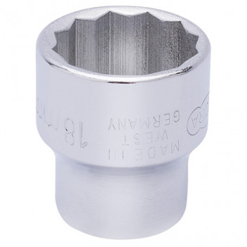 25945 - 18mm 3/8" Square Drive Elora Bi-Hexagon Socket