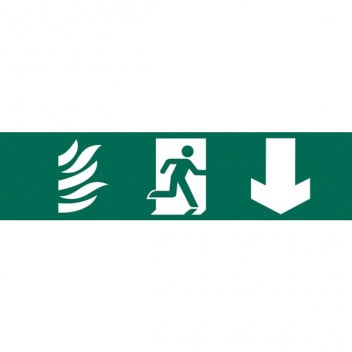 Draper 73201 - 'Running Man Arrow Down' Safety Sign