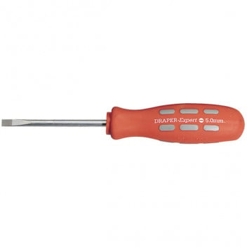 Draper Expert 67852 - 75mm x 5.0mm Plain Slot Parallel Tip Mechanics Screwdriver (