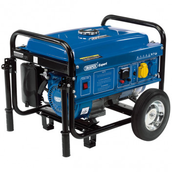 Draper Expert 16066 - Petrol Generator with Wheels (2.2kVA/2.0kW)