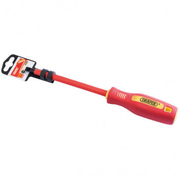 Draper 46519 - 6.5mm x 150mm Fully Insulated Plain Slot Screwdriver. (Display Packed)