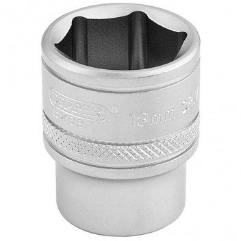 Draper Expert 16544 - 3/8" Square Drive 6 Point Metric Socket (18mm)