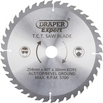 Draper Expert 38154 - Expert TCT Saw Blade 254X30mmx40T