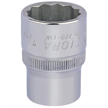 24848 - 7/16" 1/2" Square Drive Elora Whitworth Bi-Hexagon Socket