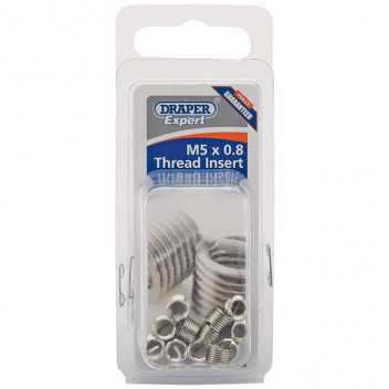 Draper Expert 21706 - Expert M5 x 0.8 Metric Thread Insert Refill Pack (12)