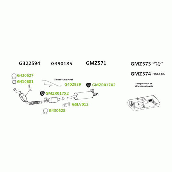 GT Exhausts GT201463 - Exhaust System