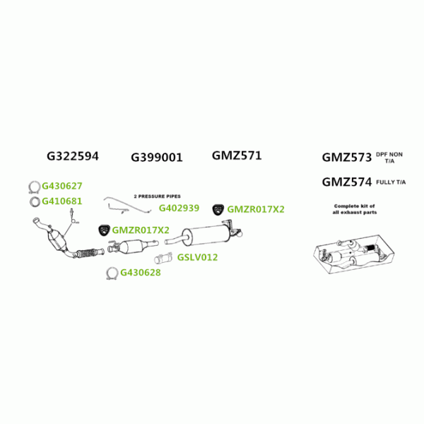 GT Exhausts GT201462 - Exhaust System