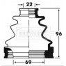 Borg & Beck BCB2872 - CV Boot Kit (Rear Inner Left Hand+Right Hand)