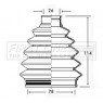 First Line FCB2347 - CV Boot Kit (Front Outer Left Hand+Right Hand)